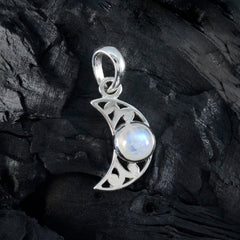 Emma White Moon & Star Whisper-thin Pendant