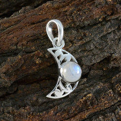 Emma White Moon & Star Whisper-thin Pendant