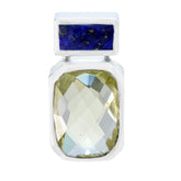 Antonia Multicolor Abstract Pendant in Silver Design Multi Stone multicolor Multicolor