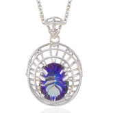 Leah Multicolor Chunky Pendant for Everyday Glam Mystic Quartz multicolor Multicolor