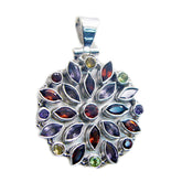 Stella Multicolor Chunky Pendant for Vibrant Style Multi Stone multicolor Multicolor