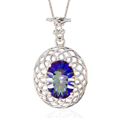 Lily Multicolor Chunky Pendant for Everyday Glam Mystic Quartz multicolor Multicolor