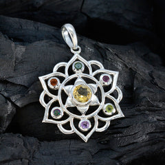 Sofia Multicolor Classic Pendant - Gemstone Charm