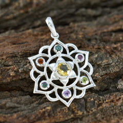 Sofia Multicolor Classic Pendant - Gemstone Charm