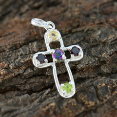 Camila Multicolor Cocktail Pendant - Vibrant Gemstone Charm