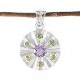 Marie Multicolor Cocktail Pendant for Any Occasion Multi Stone multicolor Multicolor