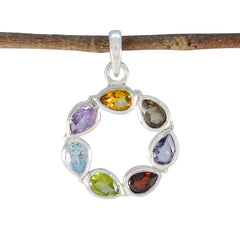 Josephine Multicolor Dainty Pendant for Everyday Style Multi Stone multicolor Multicolor