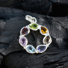 Lili Multicolor Dainty Pendant with Gemstones