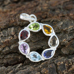 Lili Multicolor Dainty Pendant with Gemstones