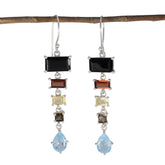 Zoe Multicolor Dangle Earrings for Everyday Glam Multi multicolor Dangle