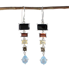 Zoe Multicolor Dangle Earrings for Everyday Glam Multi multicolor Dangle