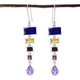 Laura Multicolor Dangle Earrings with Gemstone Accents Multi multicolor Dangle