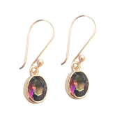 Pilar Multicolor Dangle Earrings for Vibrant Style Mystic Quartz multicolor Dangle