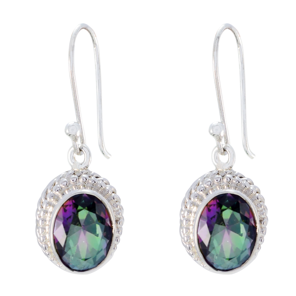 Lea Multicolor Dangle Earrings for a Glam Look Mystic Quartz multicolor Dangle