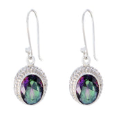 Lea Multicolor Dangle Earrings for a Glam Look Mystic Quartz multicolor Dangle