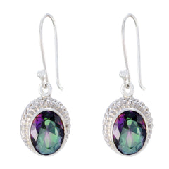 Lea Multicolor Dangle Earrings for a Glam Look Mystic Quartz multicolor Dangle