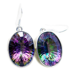 Andrea Multicolor Dangle Earrings for Stunning Style Mystic Quartz multicolor Dangle