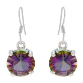 Sophia Multicolor Dangle Earrings for Vibrant Style Mystic Quartz multicolor Dangle
