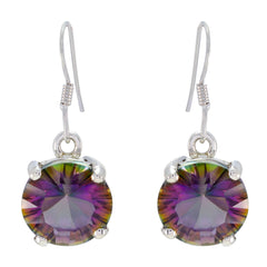Sophia Multicolor Dangle Earrings for Vibrant Style Mystic Quartz multicolor Dangle