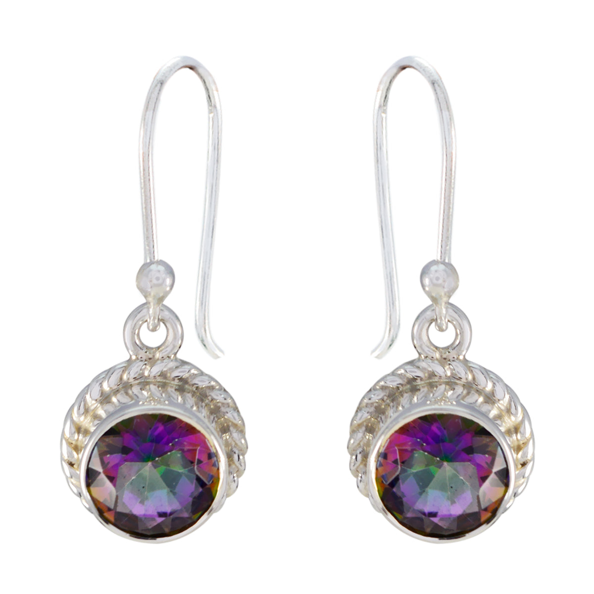 Maya Multicolor Dangle Earrings for Every Occasion Mystic Quartz multicolor Dangle