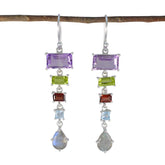 Stella Multicolor Dangle Earrings for Everyday Glam Multi multicolor Dangle