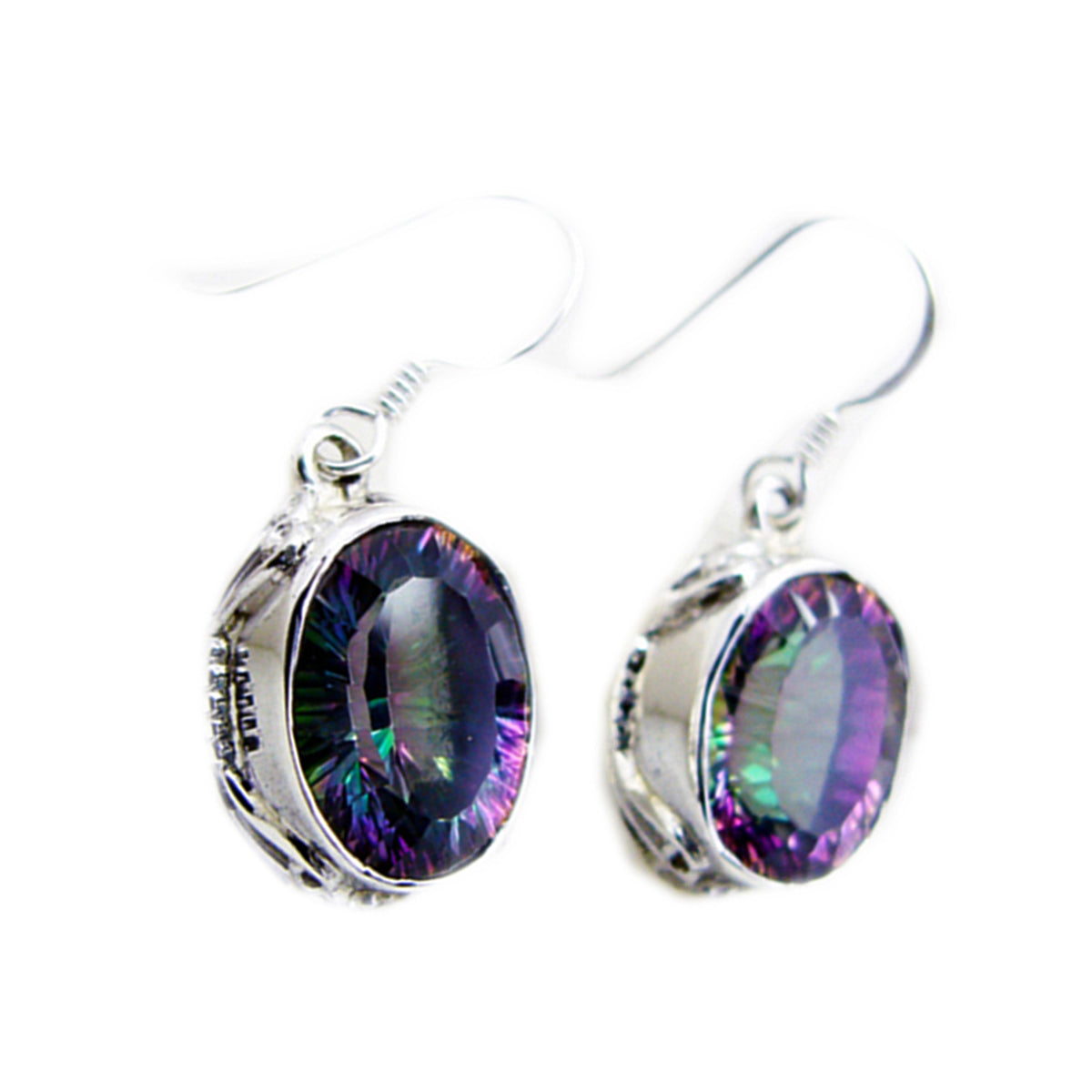 Amanda Multicolor Dangle Earrings for Everyday Glam Mystic Quartz multicolor Dangle