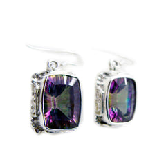 Victoria Multicolor Dangle Earrings for Vibrant Style Mystic Quartz multicolor Dangle