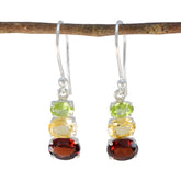 Skylar Multicolor Dangle Earrings in Gemstone Design Multi multicolor Dangle