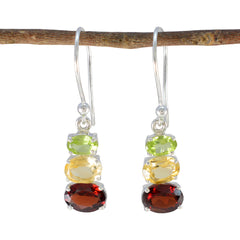Skylar Multicolor Dangle Earrings in Gemstone Design Multi multicolor Dangle