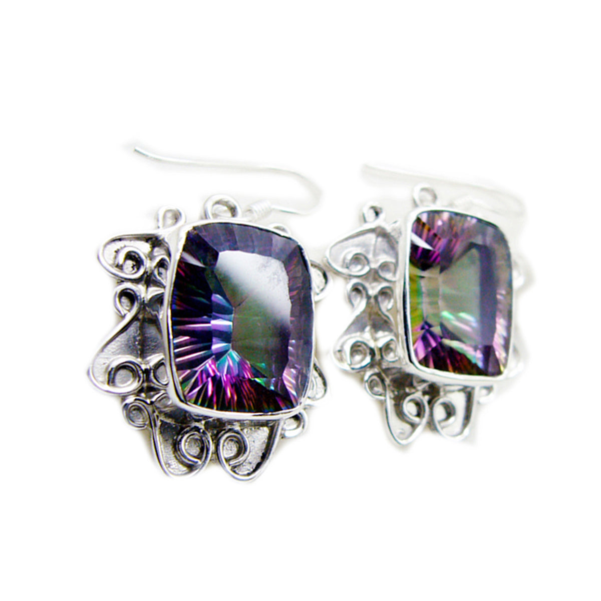Rina Multicolor Dangle Earrings for Everyday Glam Mystic Quartz multicolor Dangle