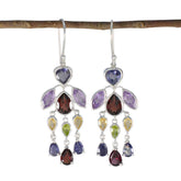 Seo-yeon Multicolor Dangle Earrings for Vibrant Style Multi multicolor Dangle