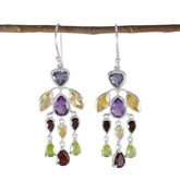 Soo-jin Multicolor Dangle Earrings for Glam Style Multi multicolor Dangle