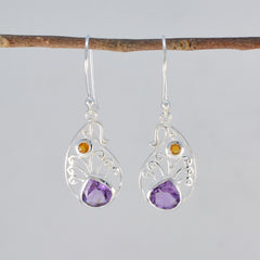 Genesis Multicolor Dangle Earrings with Gemstone Accents
