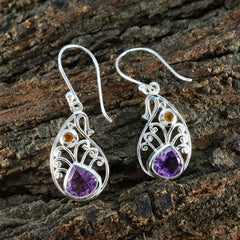 Genesis Multicolor Dangle Earrings with Gemstone Accents