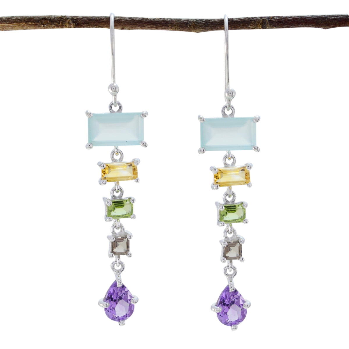 Yasmin Multicolor Dangle Earrings for Everyday Glam Multi multicolor Dangle