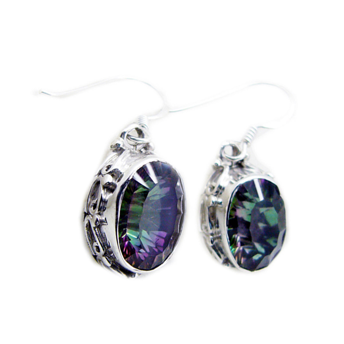 Li Lee Multicolor Dangle Earrings for Glamorous Looks Mystic Quartz multicolor Dangle
