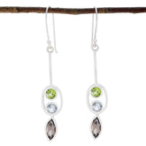 Ling Multicolor Dangle Earrings with Gemstone Design Multi multicolor Dangle
