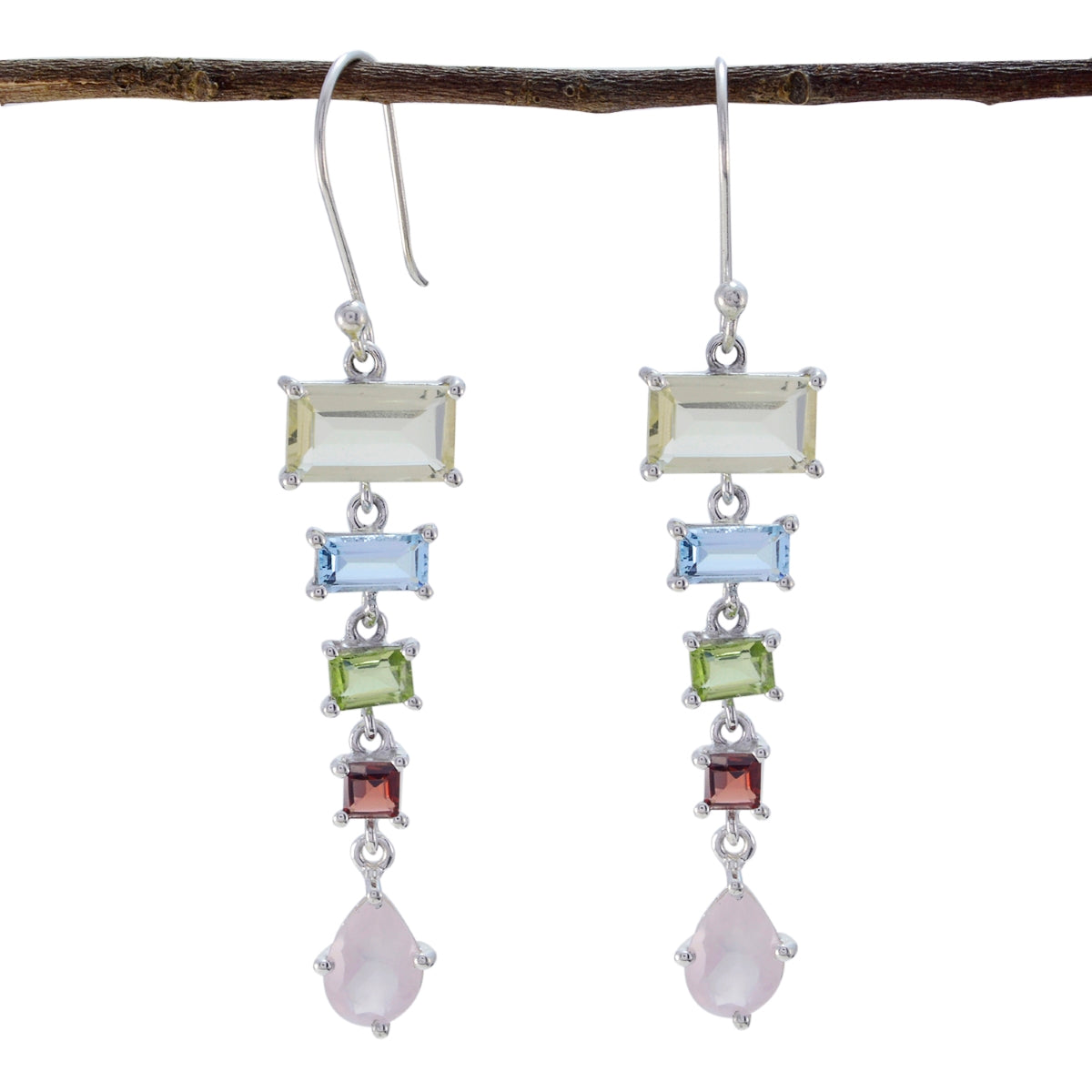 Eun-ji Multicolor Dangle Earrings for Fashionable Style Multi multicolor Dangle