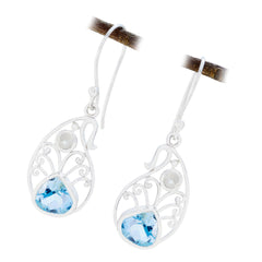 Carla Multicolor Dangle Earrings with Gemstone Detail