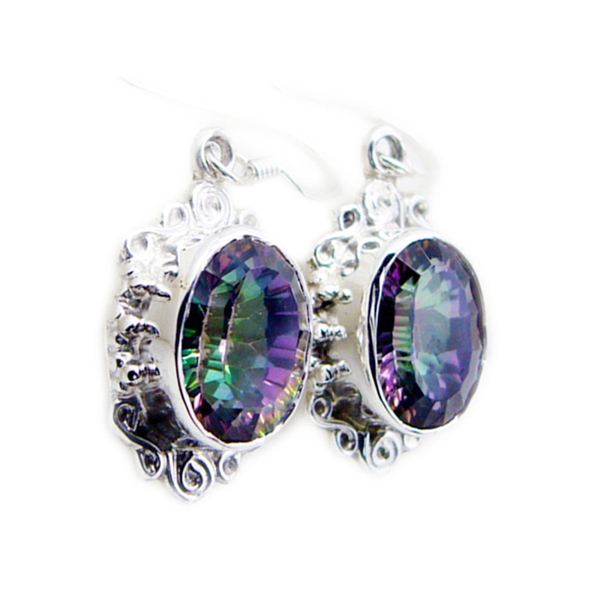 Agustina Multicolor Dangle Earrings for Vibrant Style Mystic Quartz multicolor Dangle