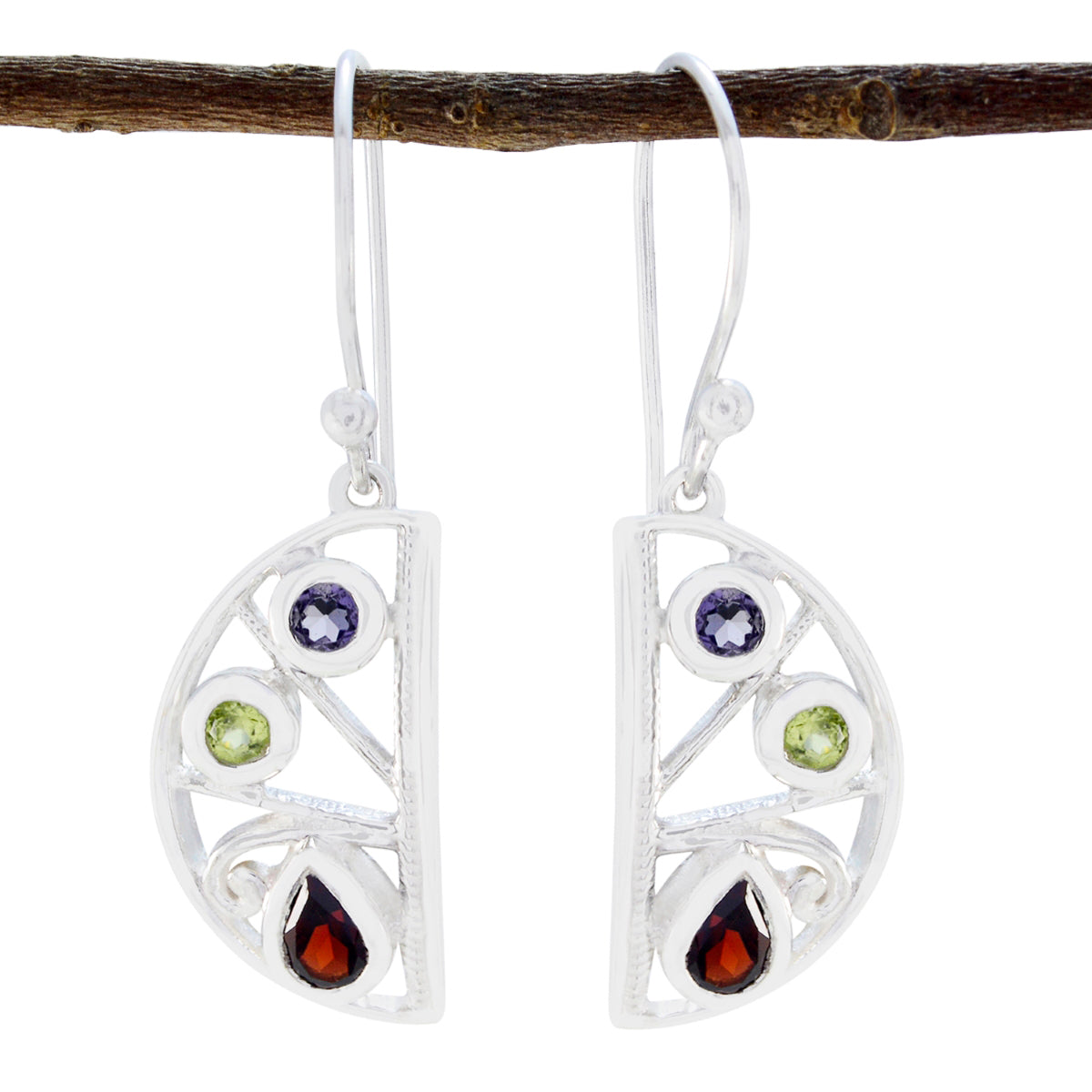 Sophia Multicolor Dangle Earrings for Stylish Vibes Multi multicolor Dangle