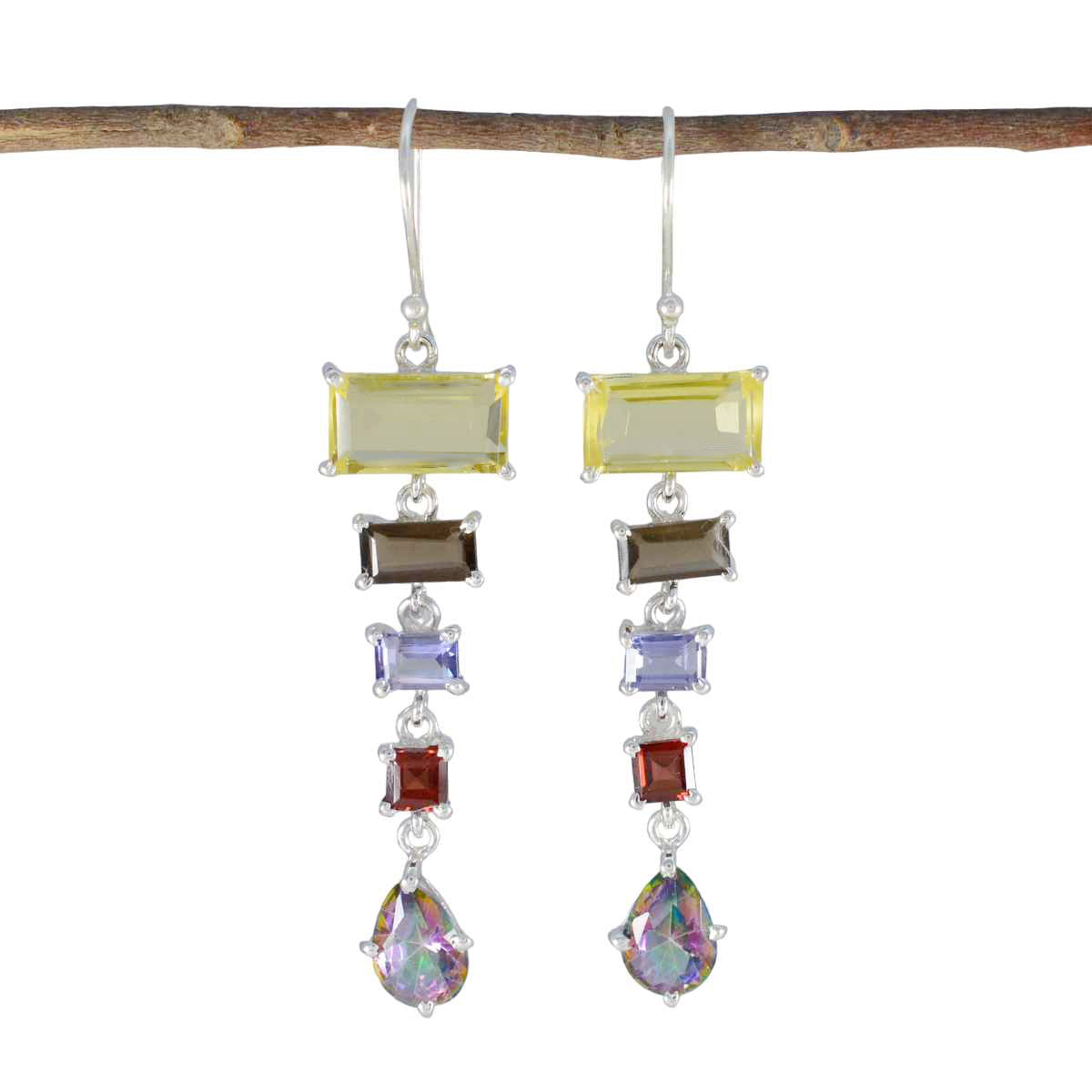 Zoey Multicolor Dangle Earrings for Vibrant Style Multi multicolor Dangle
