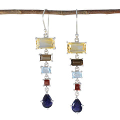 Sophia Multicolor Dangle Earrings for Everyday Glam Multi multicolor Dangle