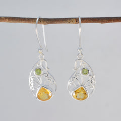 Ellie Multicolor Dangle Earrings with Gemstone Elegance