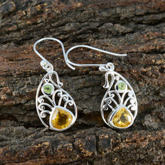 Ellie Multicolor Dangle Earrings with Gemstone Elegance