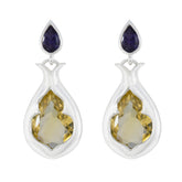 Genesis Multicolor Earrings India - Stylish Gemstone Design Multi multicolor Stud