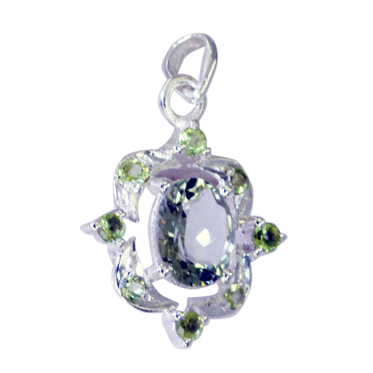 Giulia Multicolor Eternity Pendant for Stylish Elegance Multi Stone multicolor Multicolor