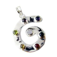 Natalie Multicolor Eternity Pendant for Vibrant Style