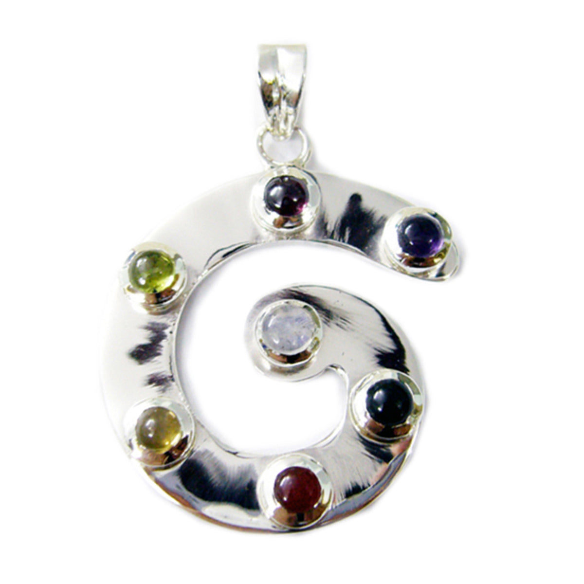 Natalie Multicolor Eternity Pendant for Vibrant Style Multi Stone multicolor Multicolor
