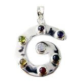 Natalie Multicolor Eternity Pendant for Vibrant Style Multi Stone multicolor Multicolor